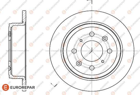 EUROREPAR 1618876880 - Kočioni disk www.molydon.hr