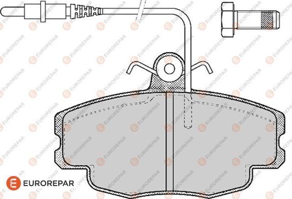 EUROREPAR 1617247380 - Komplet Pločica, disk-kočnica www.molydon.hr