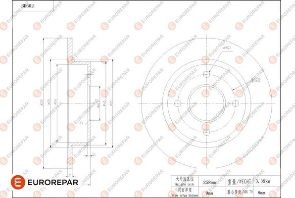 EUROREPAR 1684304480 - Kočioni disk www.molydon.hr