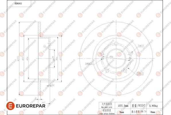 EUROREPAR 1684308380 - Kočioni disk www.molydon.hr