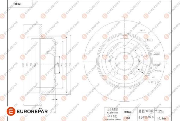 EUROREPAR 1684310580 - Kočioni disk www.molydon.hr