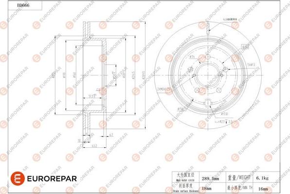 EUROREPAR 1684310880 - Kočioni disk www.molydon.hr