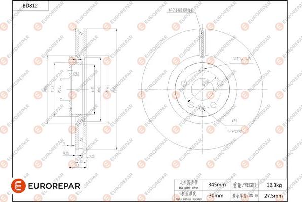 EUROREPAR 1684325480 - Kočioni disk www.molydon.hr