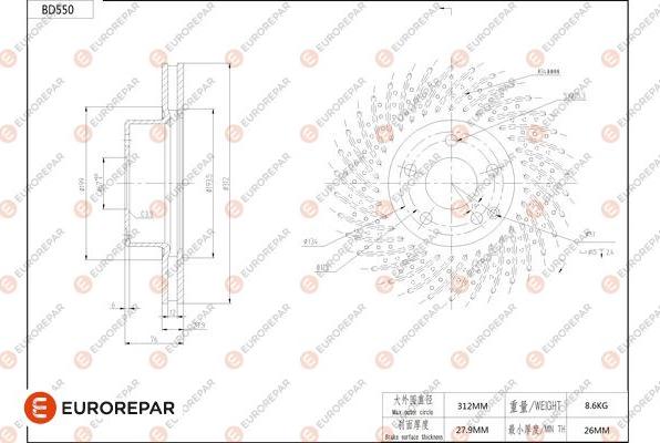 EUROREPAR 1684299280 - Kočioni disk www.molydon.hr