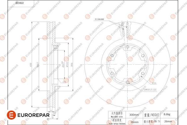 EUROREPAR 1684290280 - Kočioni disk www.molydon.hr