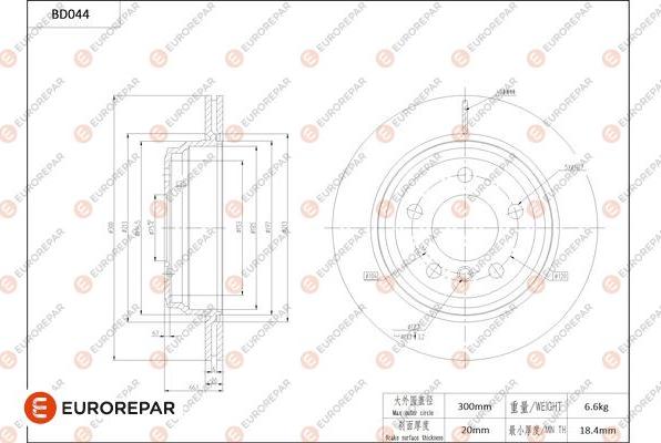 EUROREPAR 1684248680 - Kočioni disk www.molydon.hr