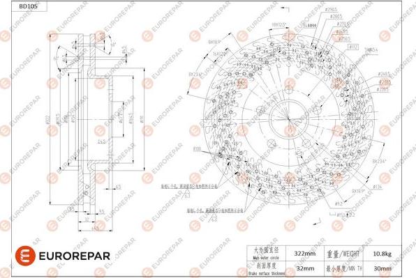 EUROREPAR 1684254780 - Kočioni disk www.molydon.hr