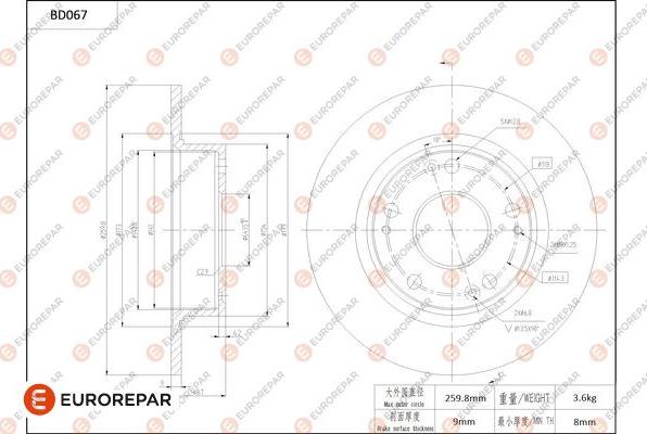 EUROREPAR 1684250980 - Kočioni disk www.molydon.hr