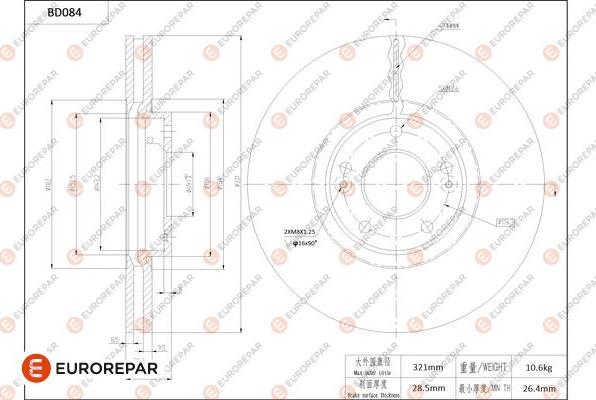 EUROREPAR 1684252680 - Kočioni disk www.molydon.hr