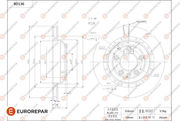 EUROREPAR 1684257880 - Kočioni disk www.molydon.hr