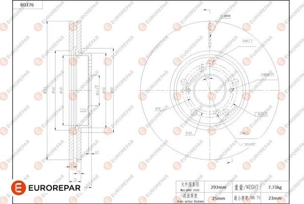 EUROREPAR 1684261880 - Kočioni disk www.molydon.hr