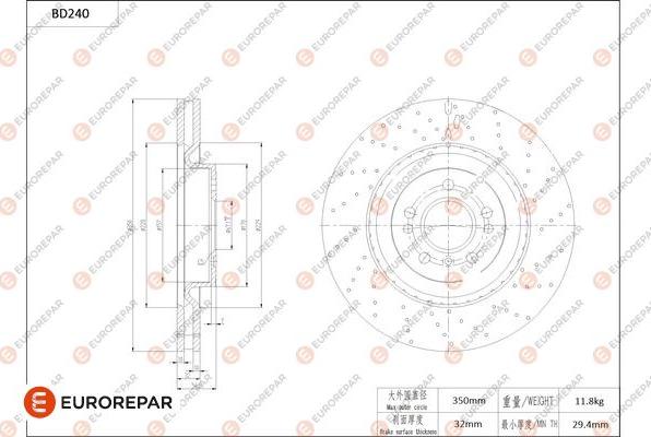 EUROREPAR 1684268280 - Kočioni disk www.molydon.hr