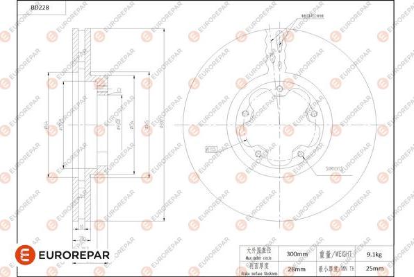 EUROREPAR 1684267080 - Kočioni disk www.molydon.hr