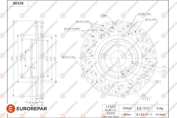 EUROREPAR 1684277080 - Kočioni disk www.molydon.hr