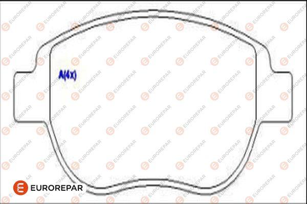 EUROREPAR 1686754780 - Komplet Pločica, disk-kočnica www.molydon.hr