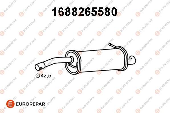 EUROREPAR 1688265580 - Zadnji Ispušni lonac www.molydon.hr