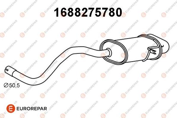 EUROREPAR 1688275780 - Zadnji Ispušni lonac www.molydon.hr