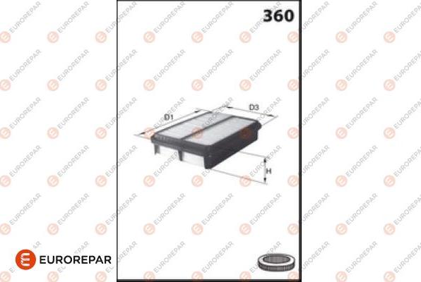 EUROREPAR 1682256180 - Filter za zrak www.molydon.hr