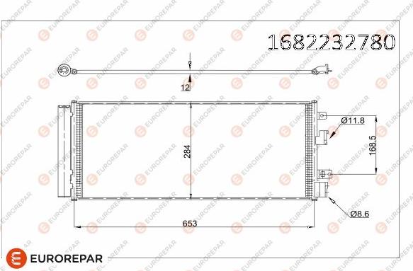 EUROREPAR 1682232780 - Kondenzator, klima-Uređaj www.molydon.hr