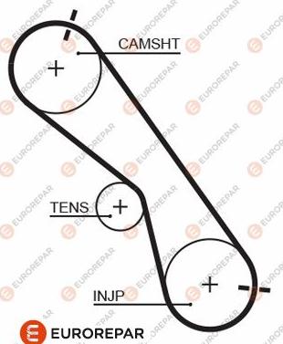 EUROREPAR 1633142080 - Zupčasti remen  www.molydon.hr