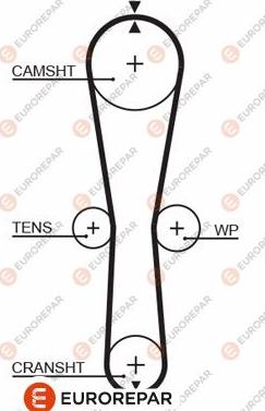 EUROREPAR 1633135680 - Zupčasti remen  www.molydon.hr