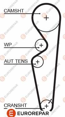 EUROREPAR 1633132680 - Zupčasti remen  www.molydon.hr