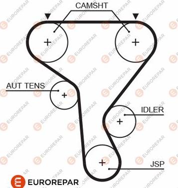 EUROREPAR 1633132080 - Zupčasti remen  www.molydon.hr