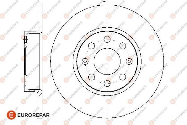 EUROREPAR 1676009780 - Kočioni disk www.molydon.hr