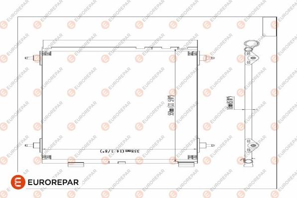 EUROREPAR E163364 - Kondenzator, klima-Uređaj www.molydon.hr