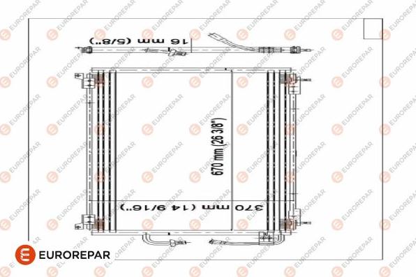 EUROREPAR E163299 - Kondenzator, klima-Uređaj www.molydon.hr