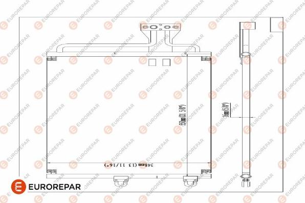 EUROREPAR E163206 - Kondenzator, klima-Uređaj www.molydon.hr