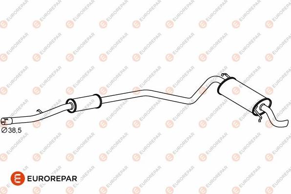 EUROREPAR E12805F - Zadnji Ispušni lonac www.molydon.hr