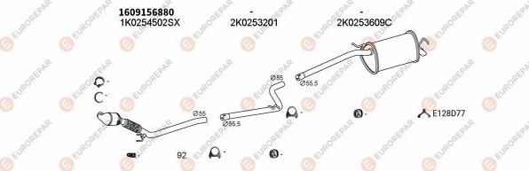 EUROREPAR EXH103443 - Ispušni sistem www.molydon.hr