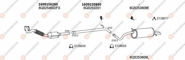 EUROREPAR EXH102832 - Ispušni sistem www.molydon.hr