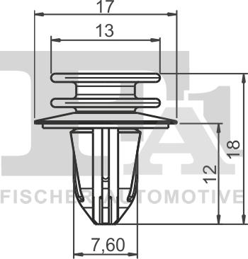 FA1 14-40019.25 - Kopča ukrasna/zaštitna lajsna www.molydon.hr