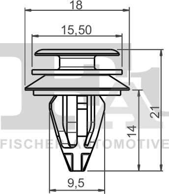 FA1 10-40013.10 - Kopča ukrasna/zaštitna lajsna www.molydon.hr