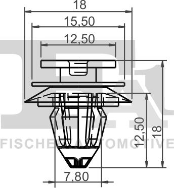 FA1 10-40012.10 - Kopča ukrasna/zaštitna lajsna www.molydon.hr