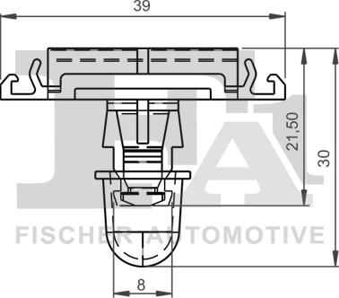 FA1 11-40062.10 - Kopča ukrasna/zaštitna lajsna www.molydon.hr