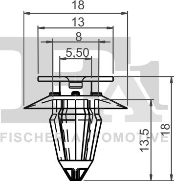 FA1 11-40002.25 - Kopča ukrasna/zaštitna lajsna www.molydon.hr