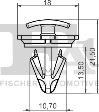 FA1 11-40078.10 - Kopča ukrasna/zaštitna lajsna www.molydon.hr