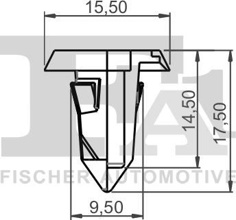 FA1 11-60007.10 - Kopča ukrasna/zaštitna lajsna www.molydon.hr