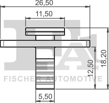 FA1 13-40004.25 - Kopča ukrasna/zaštitna lajsna www.molydon.hr