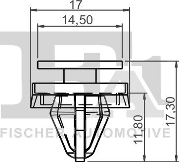 FA1 13-40029.5 - Kopča ukrasna/zaštitna lajsna www.molydon.hr