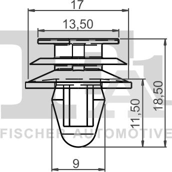 FA1 21-40016.10 - Kopča ukrasna/zaštitna lajsna www.molydon.hr