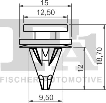 FA1 22-40007.25 - Kopča ukrasna/zaštitna lajsna www.molydon.hr