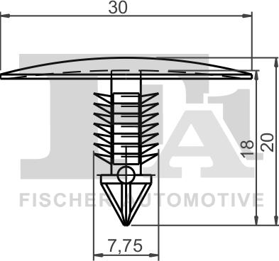 FA1 22-10013.5 - Kopča ukrasna/zaštitna lajsna www.molydon.hr