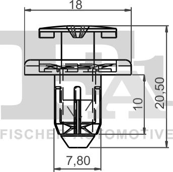 FA1 72-30005.10 - Kopča ukrasna/zaštitna lajsna www.molydon.hr