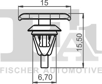 FA1 77-40003.25 - Kopča ukrasna/zaštitna lajsna www.molydon.hr