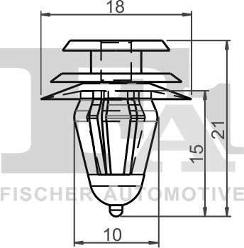 FA1 77-40014.10 - Kopča ukrasna/zaštitna lajsna www.molydon.hr