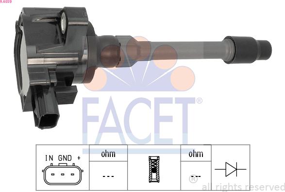 FACET 9.6559 - Indukcioni kalem (bobina) www.molydon.hr